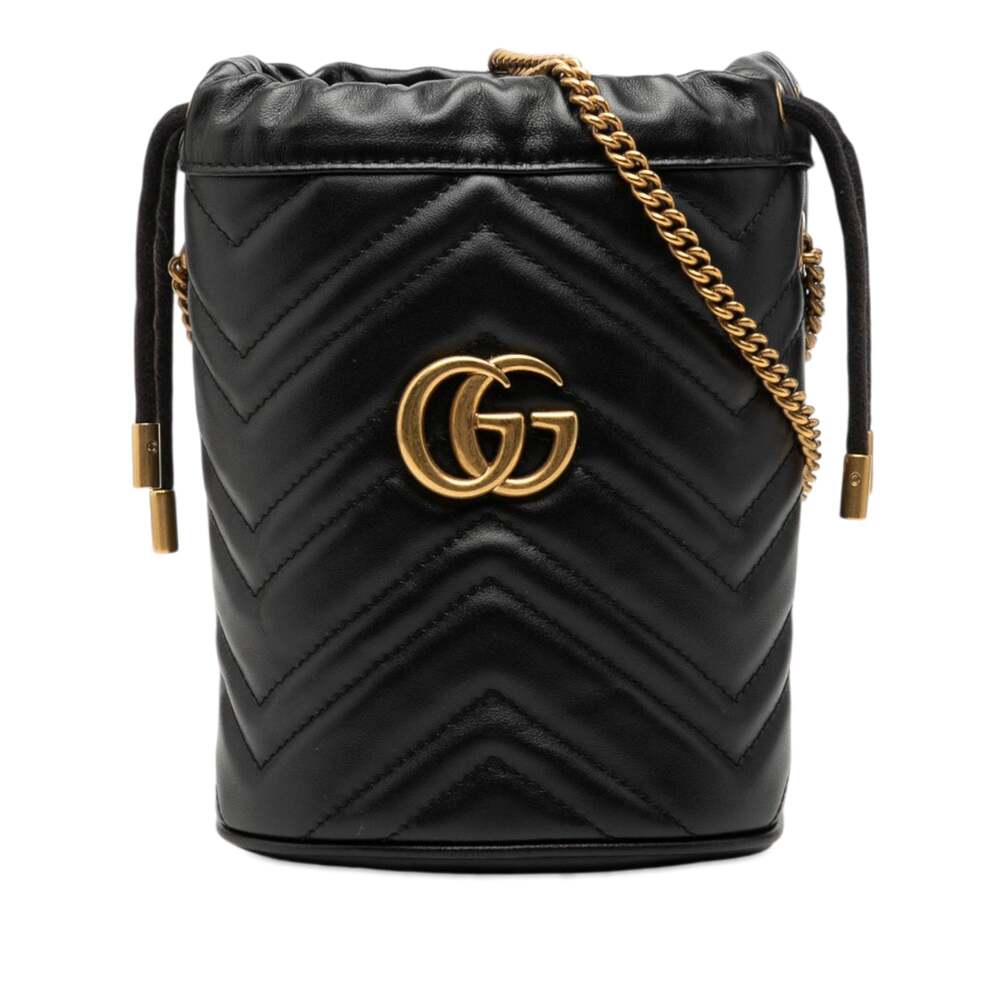 Gucci Gg Marmont Bucket Bag Matelasse #354491G11B